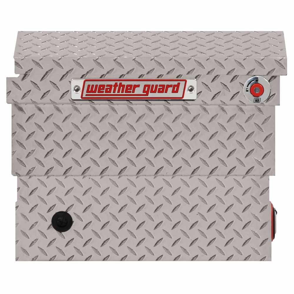 Weatherguard 131-0-04 Saddle Box, Aluminum, Compact Low Profile, Clear, 8.0 cu ft - 3