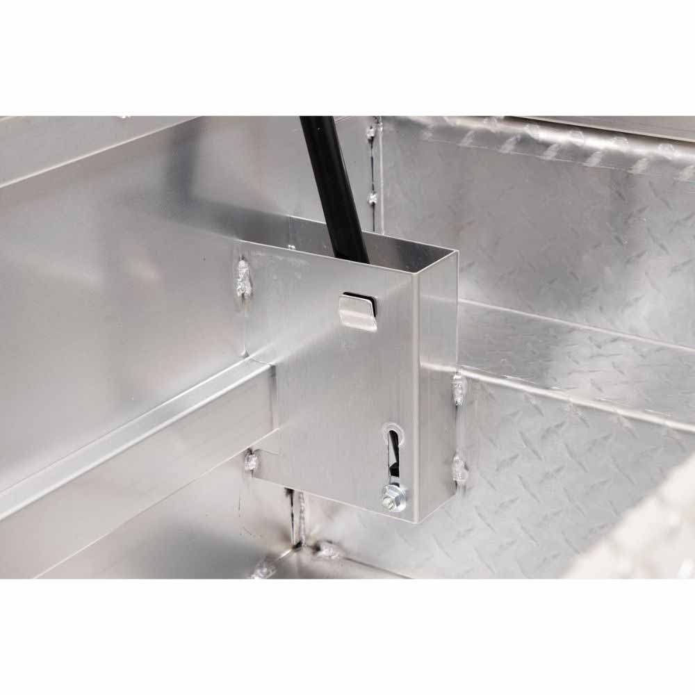 Weatherguard 131-0-04 Saddle Box, Aluminum, Compact Low Profile, Clear, 8.0 cu ft - 10