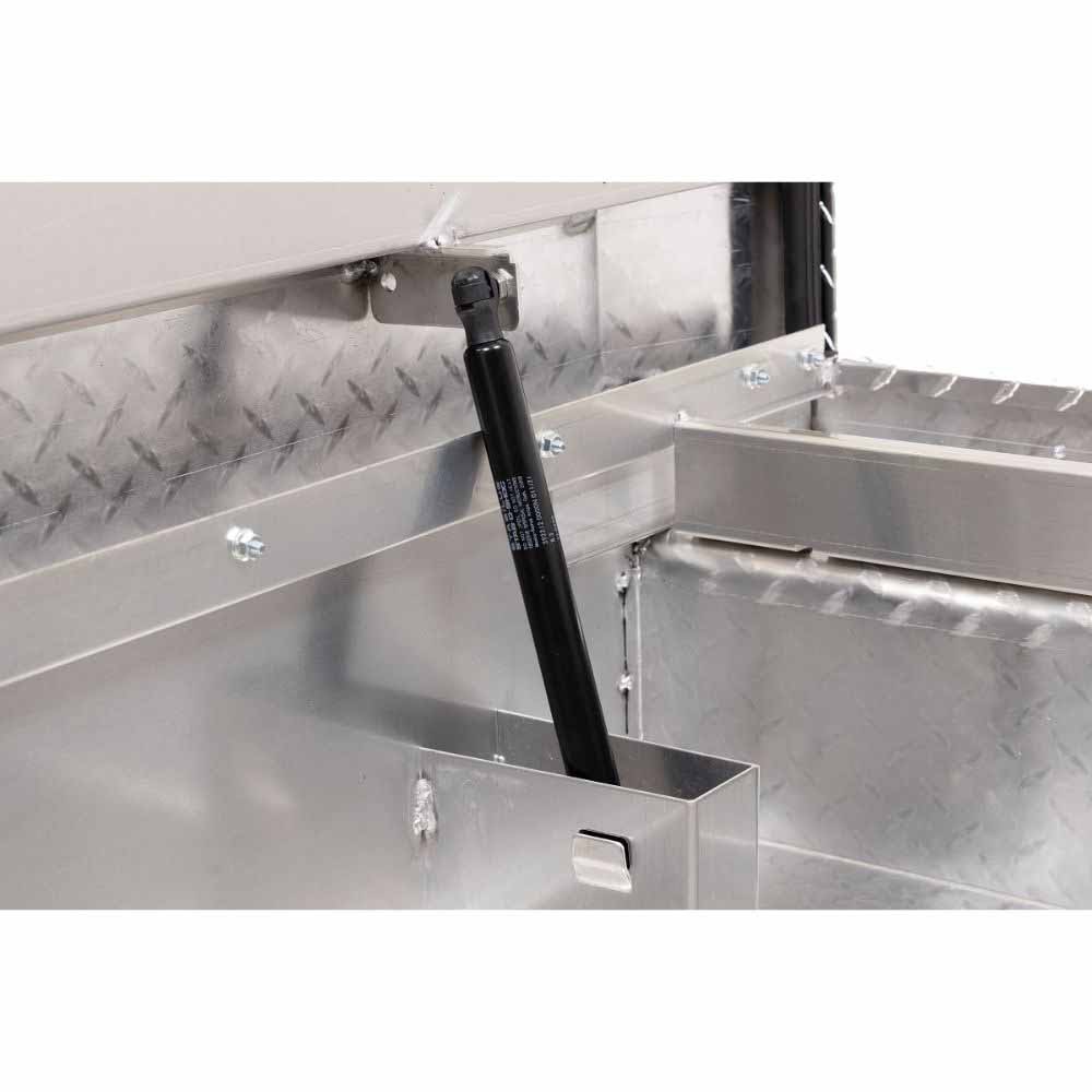 Weatherguard 131-0-04 Saddle Box, Aluminum, Compact Low Profile, Clear, 8.0 cu ft - 12