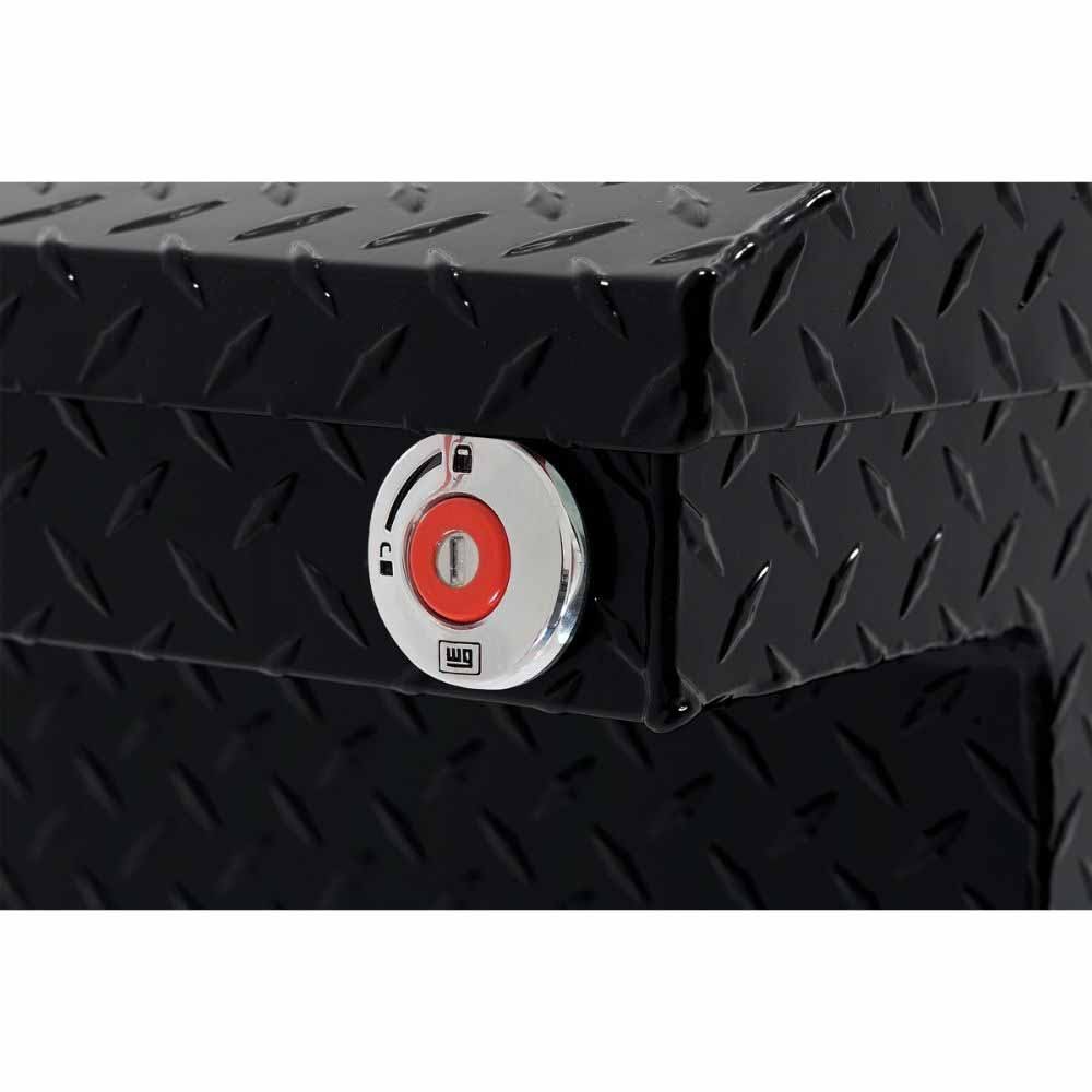 Weatherguard 131-5-04 Saddle Box, Aluminum, Compact Low Profile, Gloss Black, 8.0 cu ft - 5