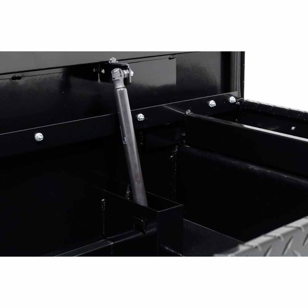 Weatherguard 131-5-04 Saddle Box, Aluminum, Compact Low Profile, Gloss Black, 8.0 cu ft - 6