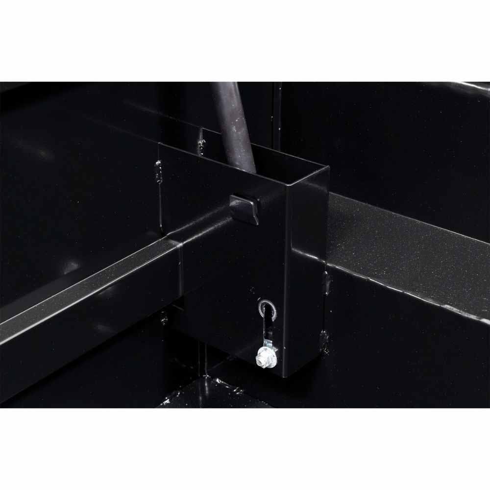 Weatherguard 131-5-04 Saddle Box, Aluminum, Compact Low Profile, Gloss Black, 8.0 cu ft - 7