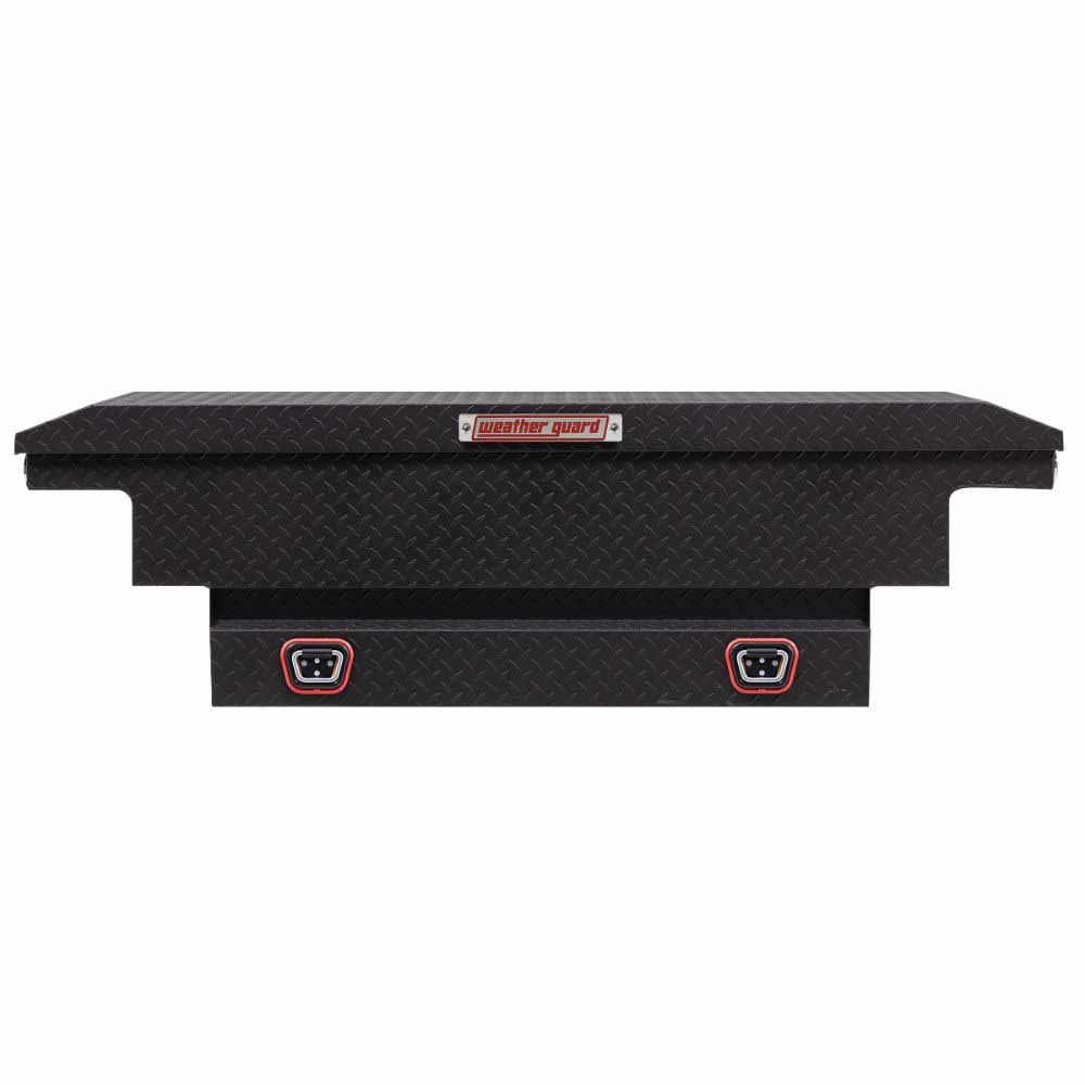 Weatherguard 131-52-04 Saddle Box, Aluminum, Compact Low Profile, Textured Matte Black, 8.0 cu ft - 4