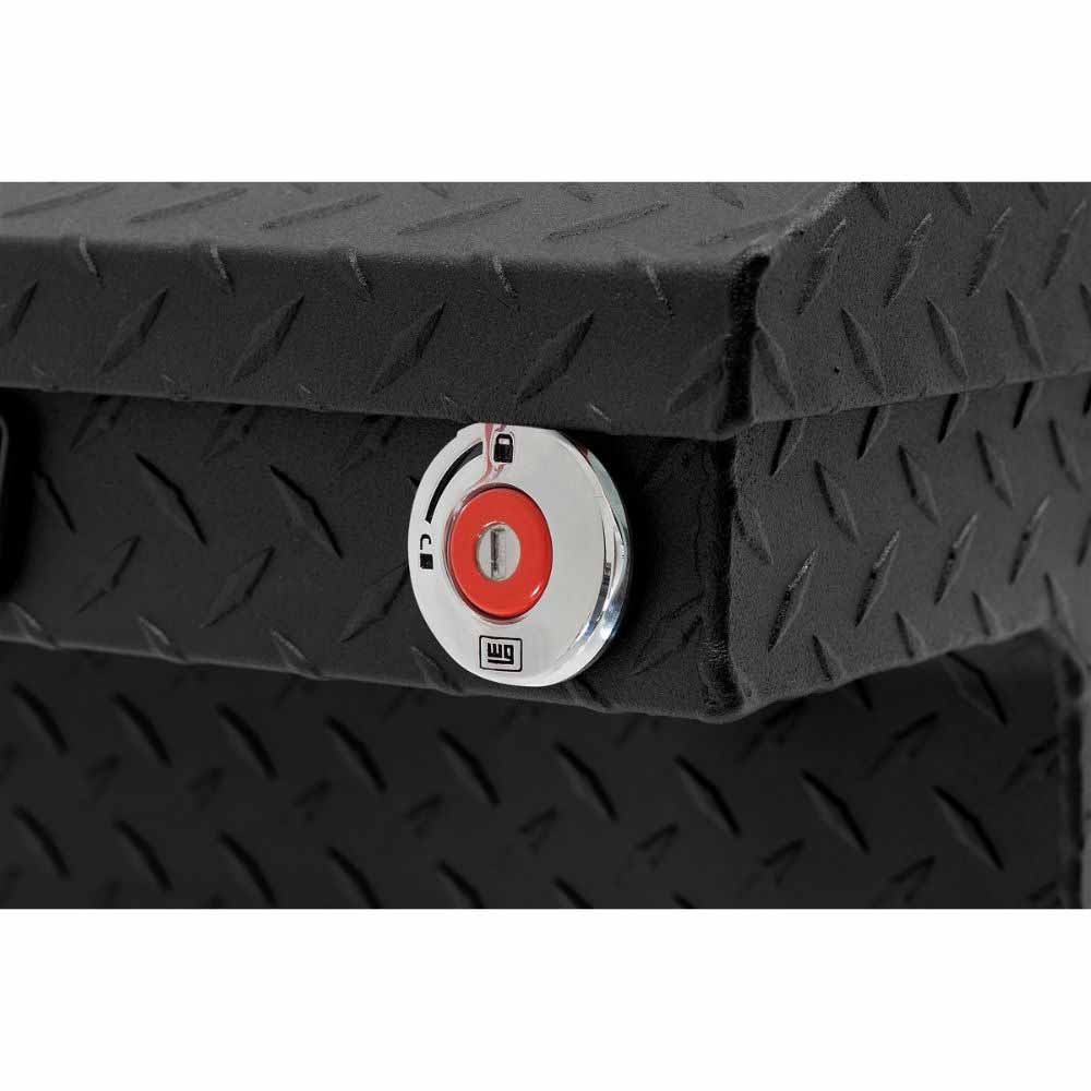 Weatherguard 131-52-04 Saddle Box, Aluminum, Compact Low Profile, Textured Matte Black, 8.0 cu ft - 6