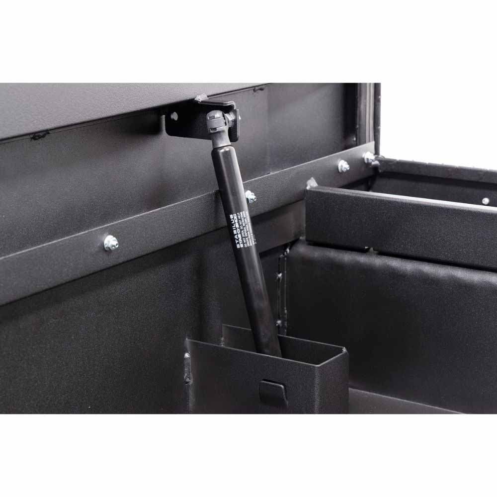 Weatherguard 131-52-04 Saddle Box, Aluminum, Compact Low Profile, Textured Matte Black, 8.0 cu ft - 7