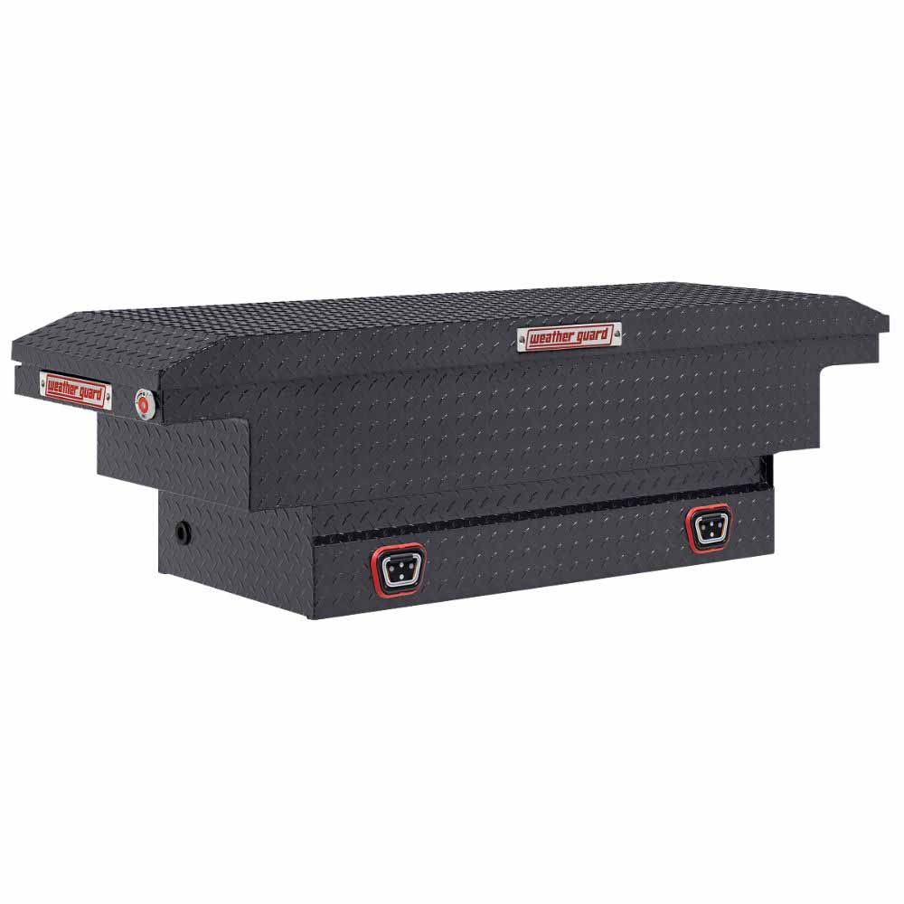 Weatherguard 131-6-04 Saddle Box, Aluminum, Compact Low Profile, Gunmetal Gray, 8.0 cu ft