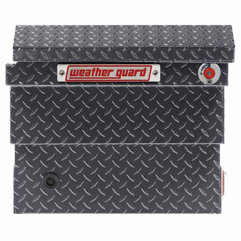 Weatherguard 131-6-04 Saddle Box, Aluminum, Compact Low Profile, Gunmetal Gray, 8.0 cu ft - 3