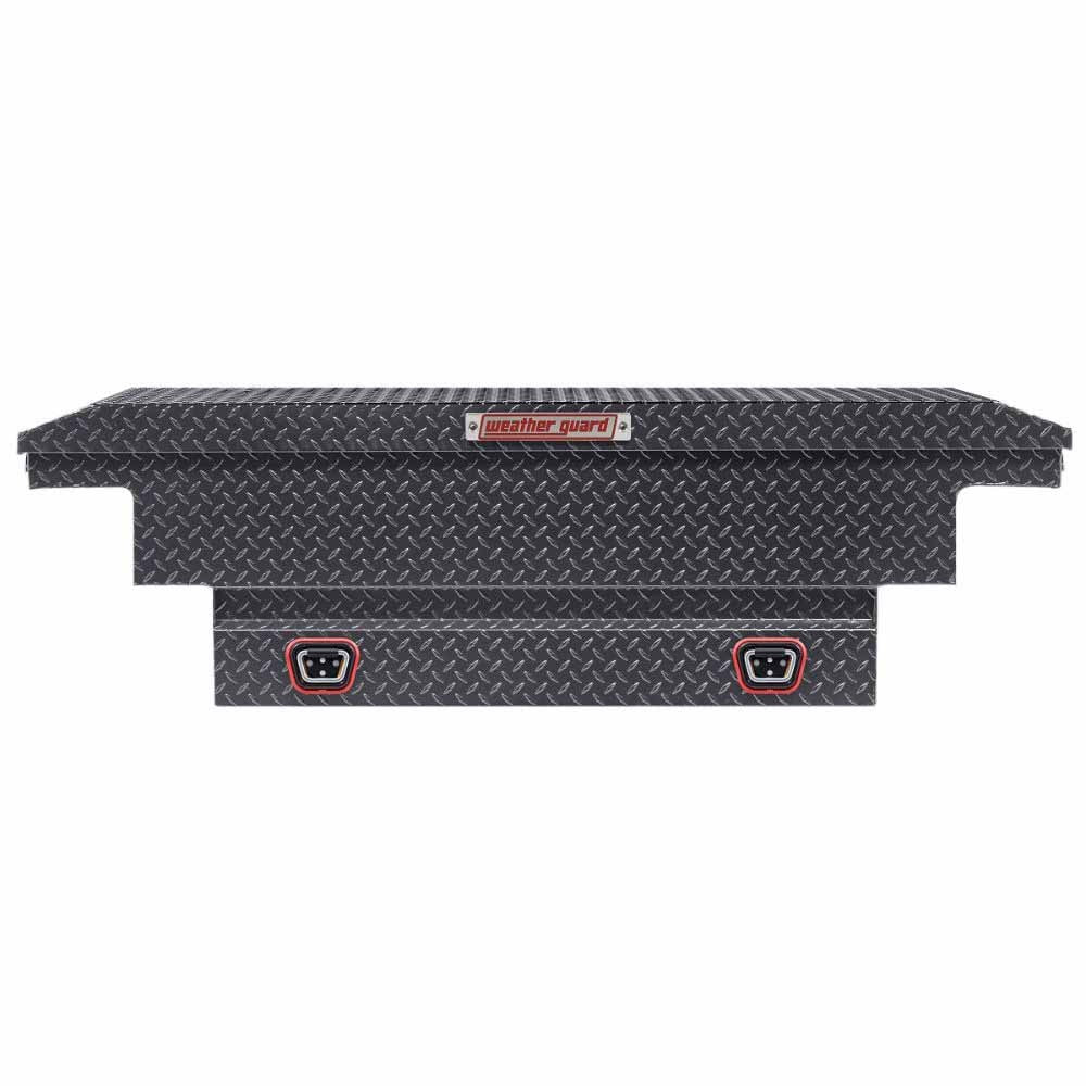 Weatherguard 131-6-04 Saddle Box, Aluminum, Compact Low Profile, Gunmetal Gray, 8.0 cu ft - 4