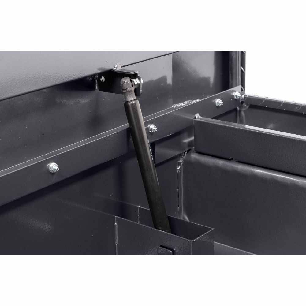 Weatherguard 131-6-04 Saddle Box, Aluminum, Compact Low Profile, Gunmetal Gray, 8.0 cu ft - 7