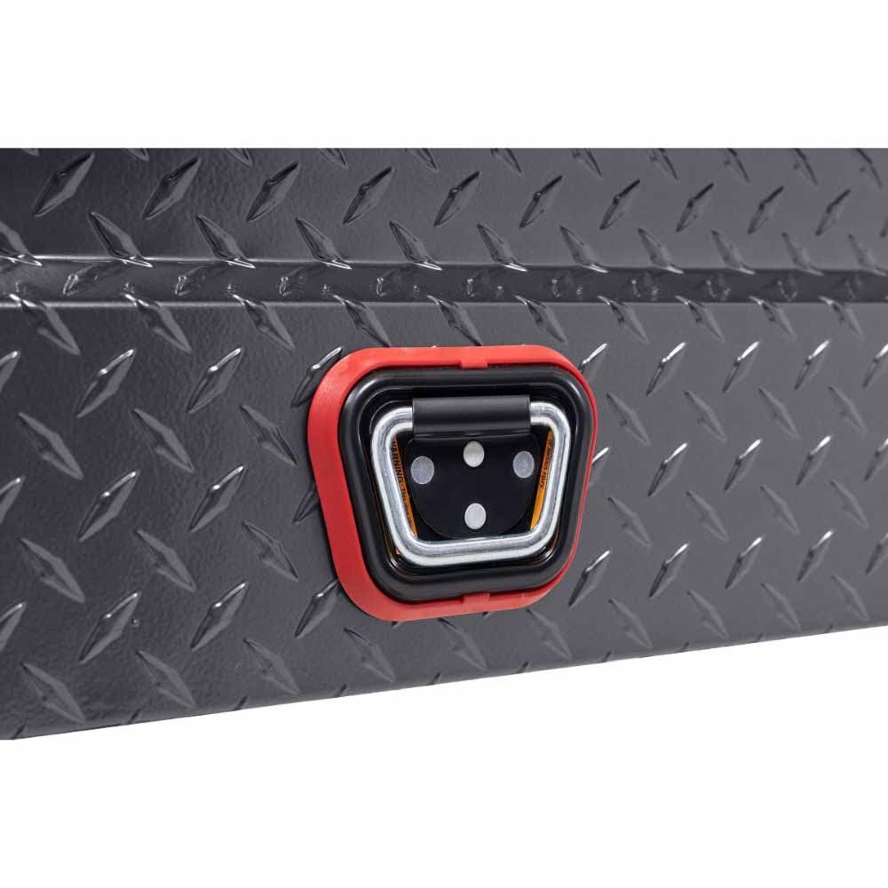 Weatherguard 131-6-04 Saddle Box, Aluminum, Compact Low Profile, Gunmetal Gray, 8.0 cu ft - 12