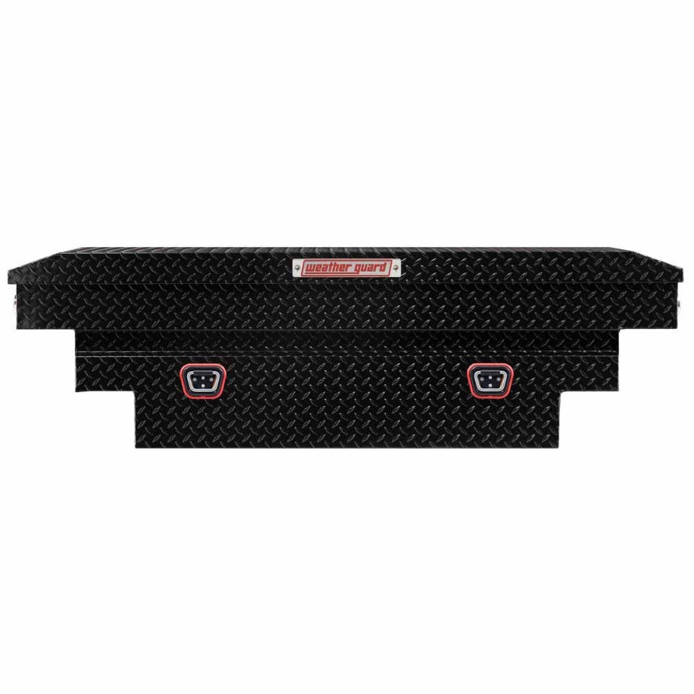 Weatherguard 137-5-04 Saddle Box, Aluminum, Compact Deep, Gloss Black, 9.0 cu ft - 3