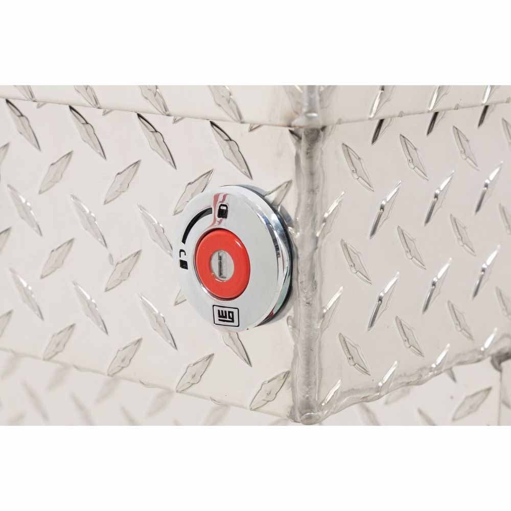 Weatherguard 154-0-04 Saddle Box, Aluminum, Compact, Clear, 7.0 cu ft - 5