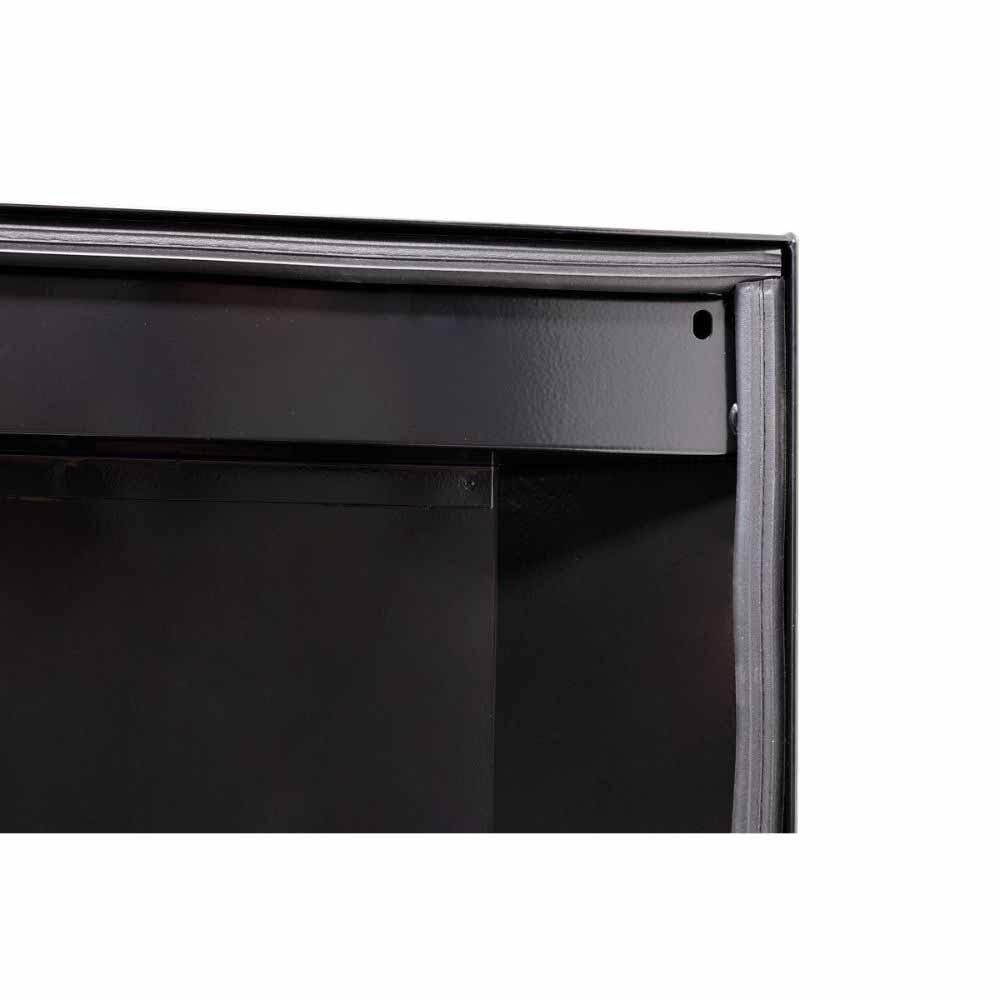 Weatherguard 156-5-04 Saddle Box, Steel, Compact, Gloss Black, 7.0 cu ft - 7