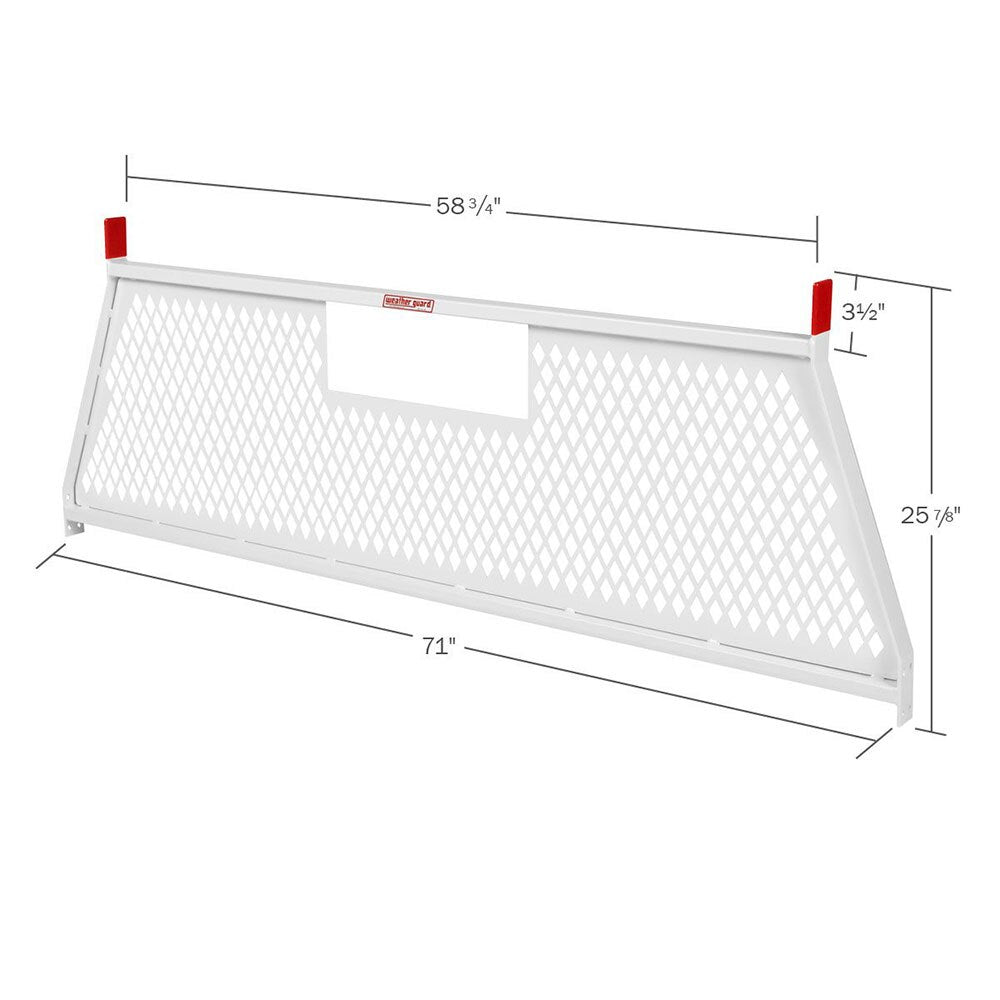 WeatherGuard 1906-3-02 PROTECT-A-RAIL White Steel Cab Protector - 2