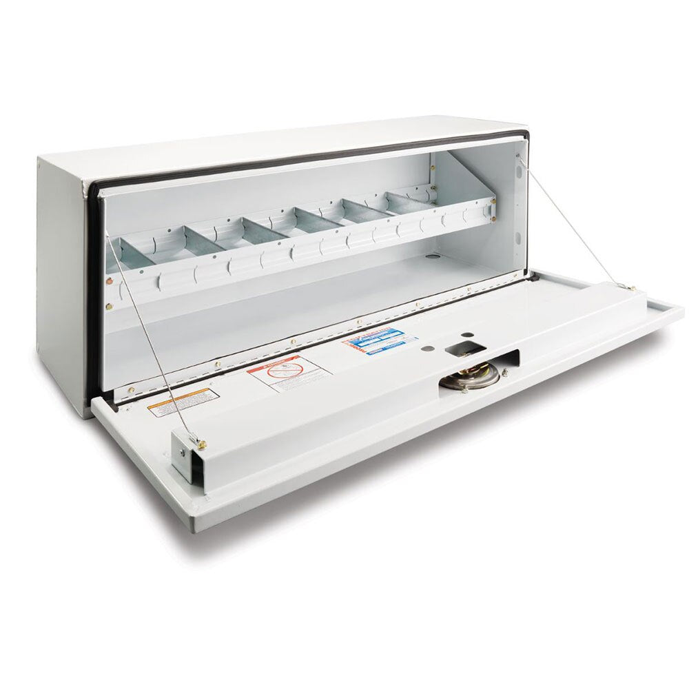 WeatherGuard 200-3 41.5" x 9.5" White Steel Accessory Parts Cabinet Tray