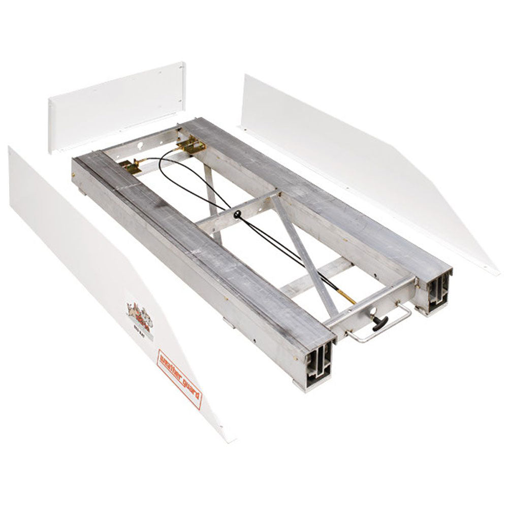 WeatherGuard 3100 BED RAT 4.75" x 22" x 54" Clear Steel Sliding Platform