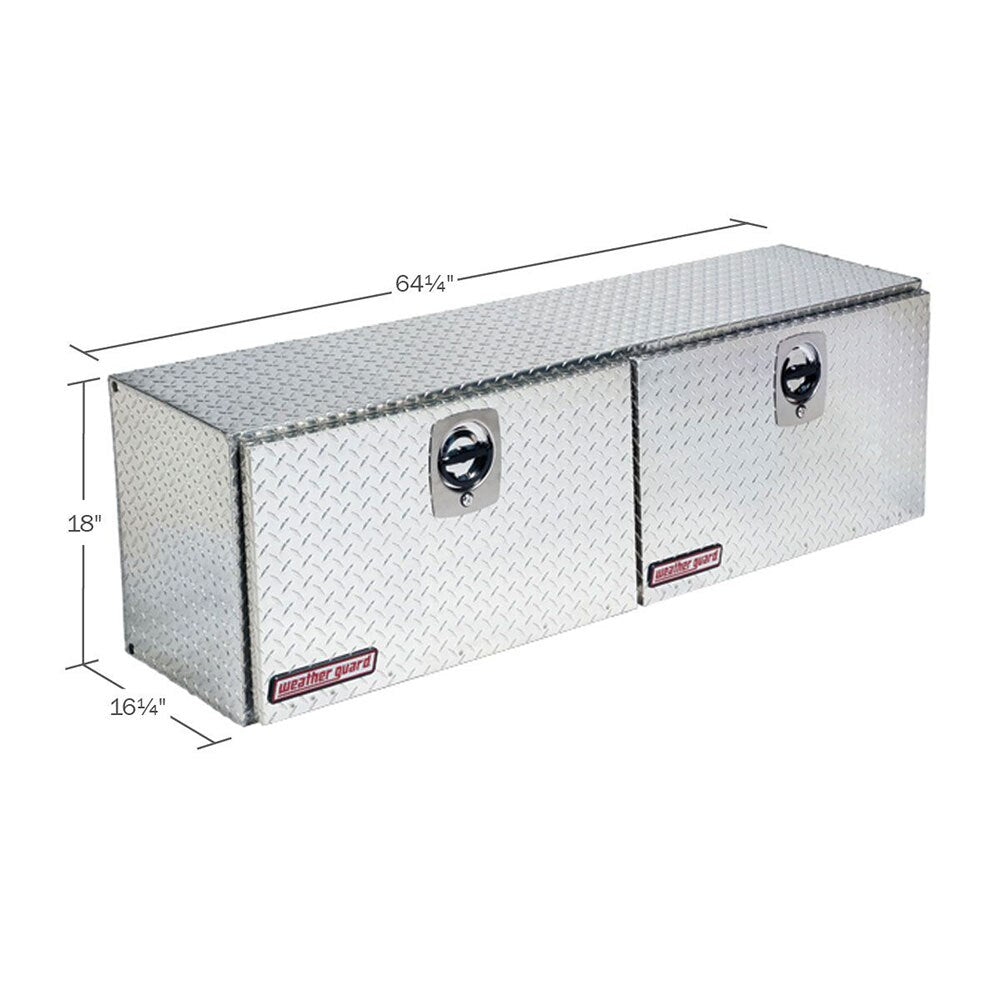 WeatherGuard 365-0-02 Clear Aluminum Super Hi-Side Box, 10.8 Cu. Ft. - 2