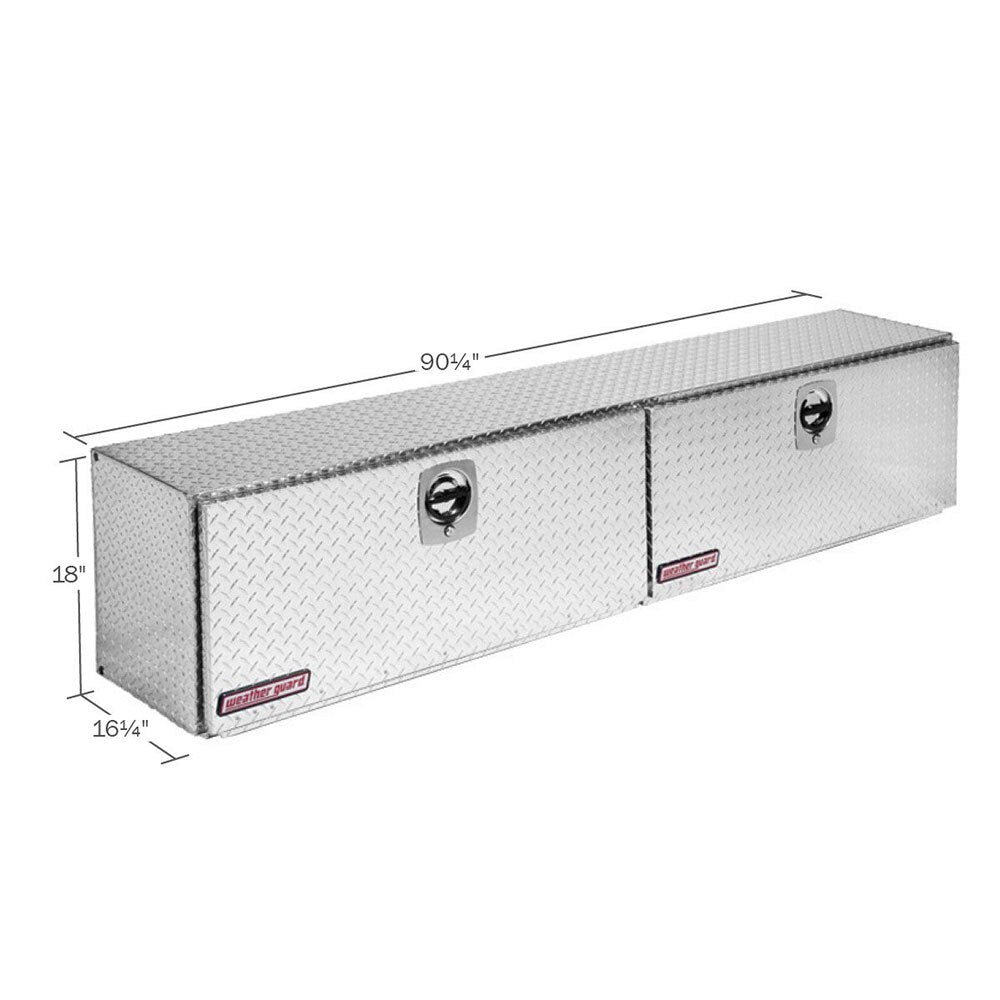 WeatherGuard 391-0-02 Clear Aluminum Super Hi-Side Box, 15.2 Cu. Ft. - 2