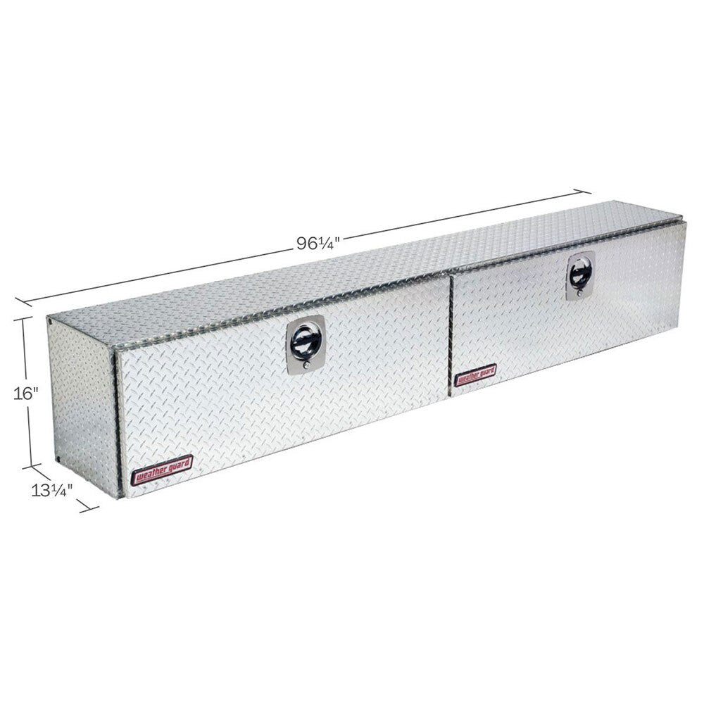 WeatherGuard 396-0-02 Clear Aluminum Hi-Side Box, 11.8 Cu. Ft. - 2