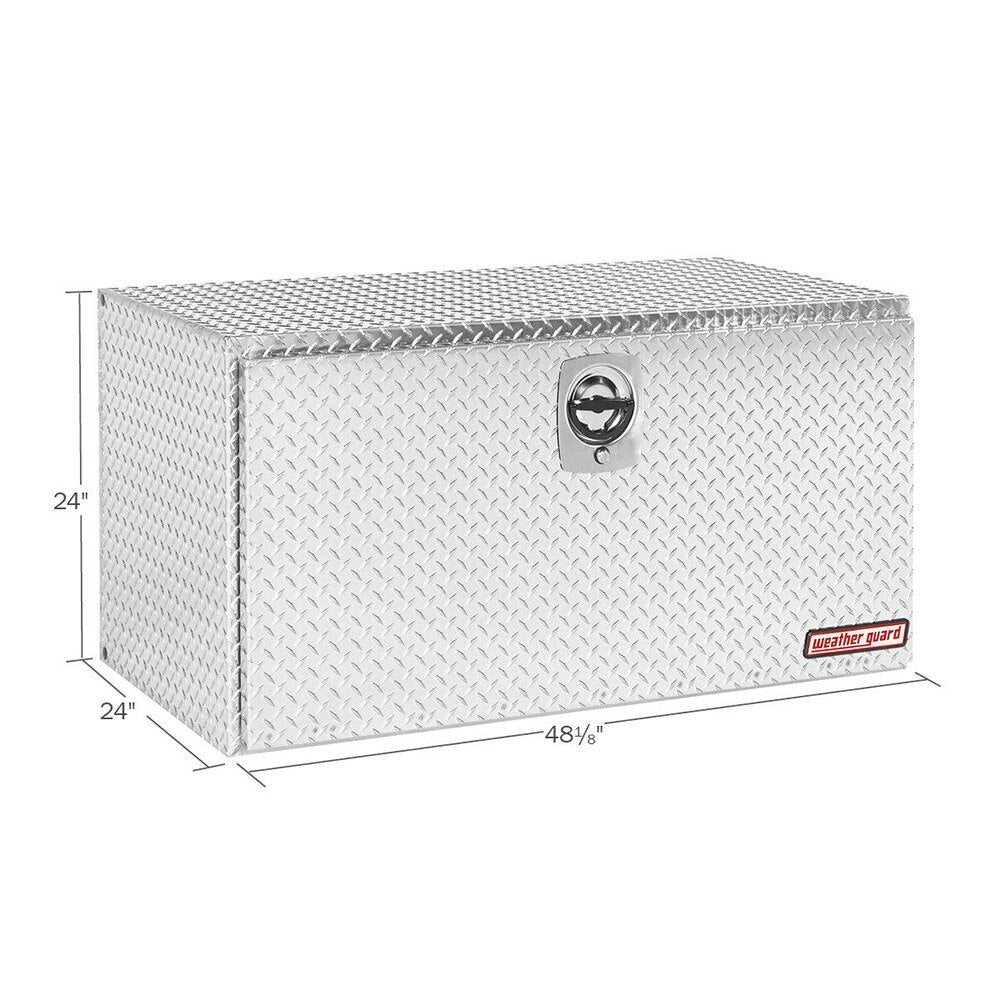 WeatherGuard 650-0-02 Clear Aluminum Underbed Box, Aluminum, Jumbo, 16.0 Cu. Ft. - 2