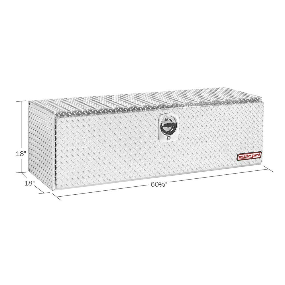 WeatherGuard 660-0-02 Clear Aluminum Underbed Box, Compact, 11.2 Cu. Ft. - 2