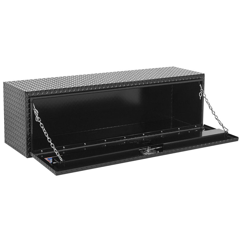 WeatherGuard 660-5-02 Gloss Black Aluminum Heavy Duty Underbed Box, 11.2 Cu. Ft. - 3