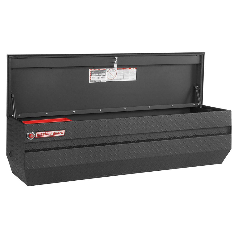 WeatherGuard 664-52-01 Black Aluminum All-Purpose Chest, Full, 13.1 Cu. Ft. - 2