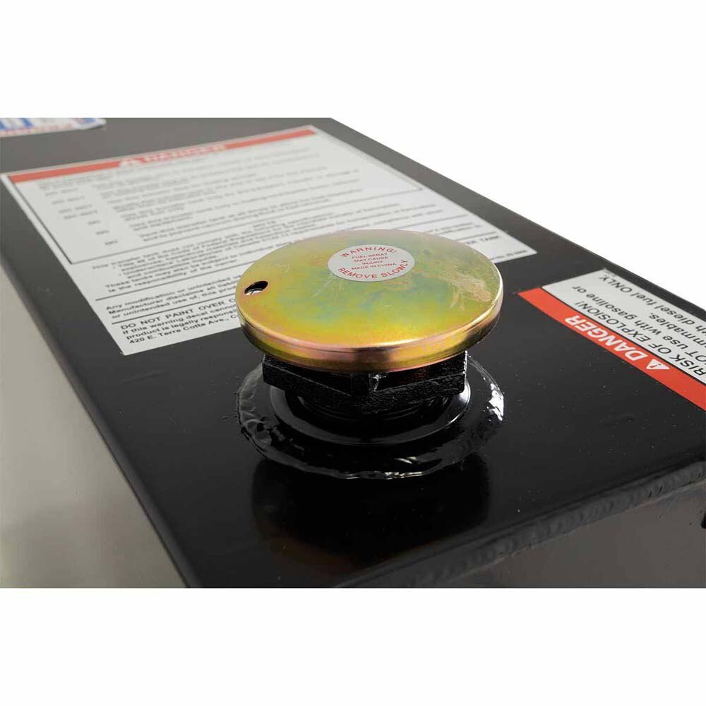 Weatherguard 352-5-02 Transfer Tank, L-Shape, 75 Gallon - Steel, Gloss Black Finish - 6
