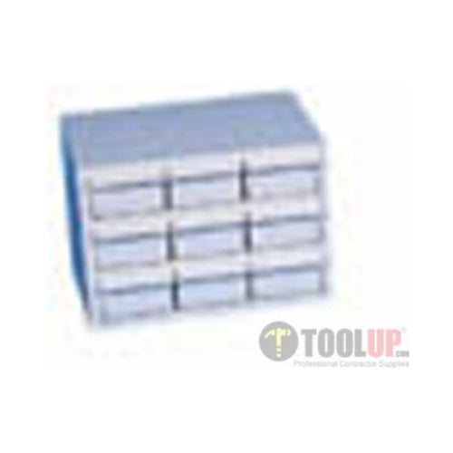 Weather Guard 8909-3 Bright White Armor-TUF 9-Drawer Parts Cabinet, 12" x17" x11.75"