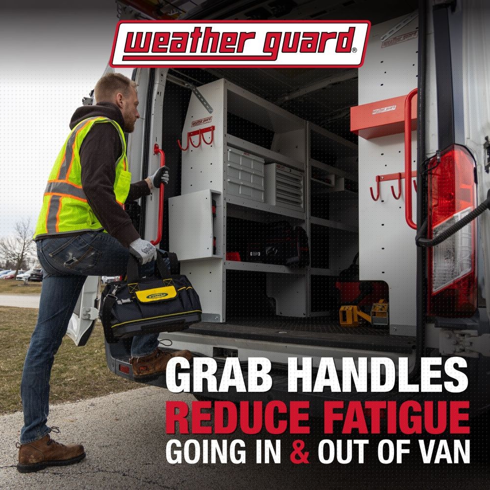 Weatherguard 9895-7-01 Van Grab Handle, Large, Steel - 8