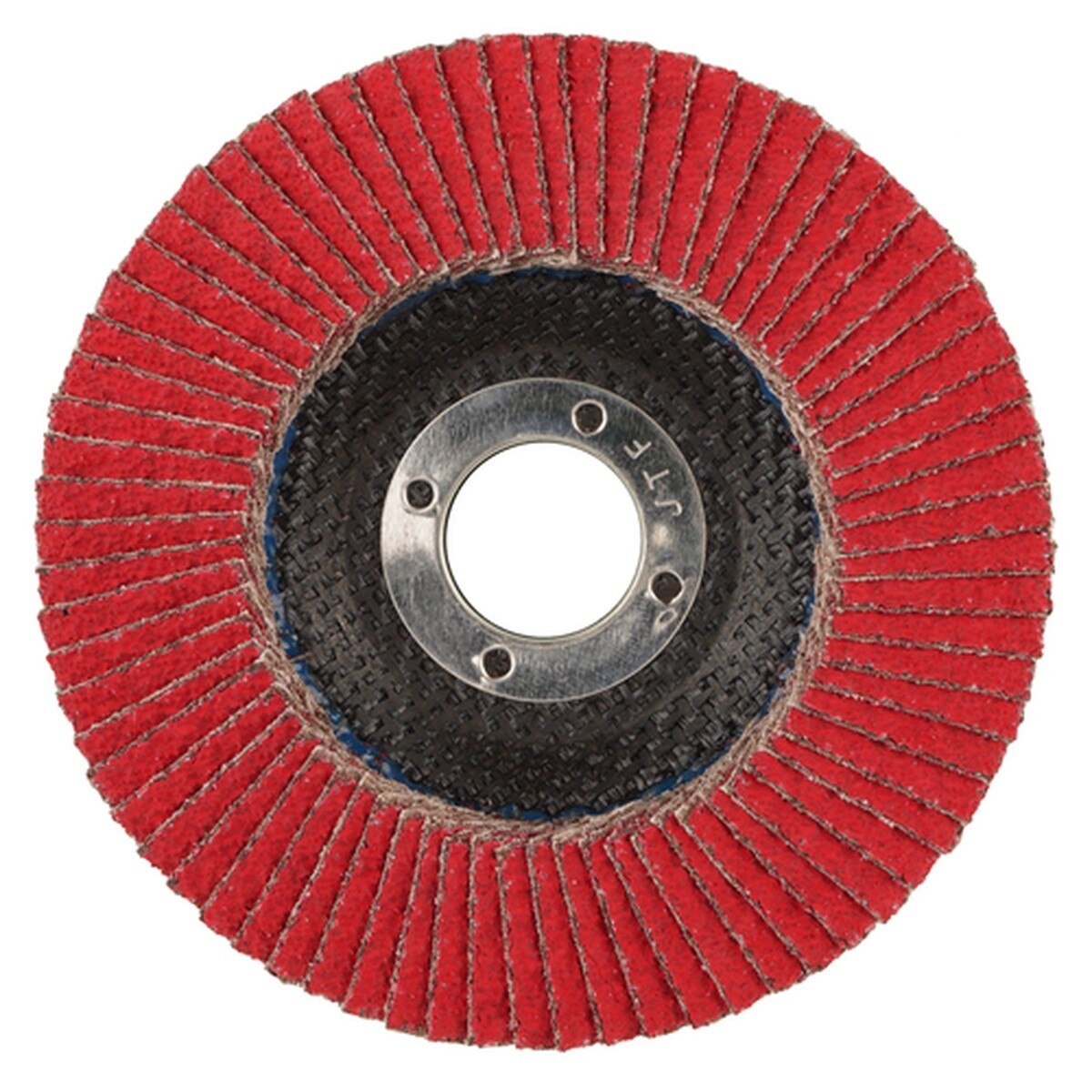 Weiler 50102 4-1/2 in. Tiger Saber Tooth Ceramic Type 29 Flap Disc, 60 Grit, 7/8 in. Arbor, Phenolic Backing (10 Pack) - 2