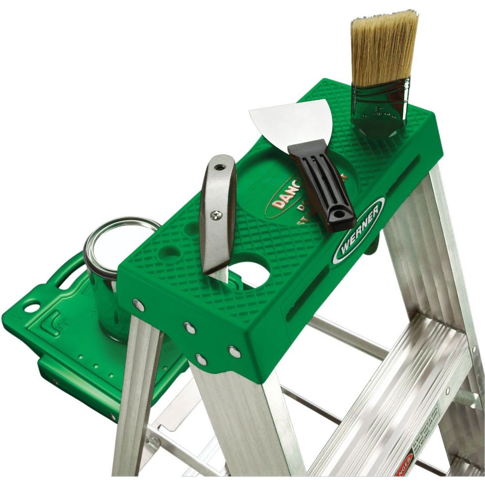 Werner 354 4ft Type II Aluminum Stepladder - 3