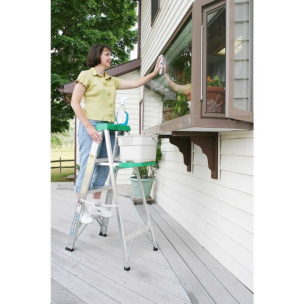 Werner 354 4ft Type II Aluminum Stepladder - 4