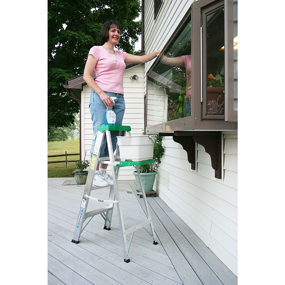 Werner 354 4ft Type II Aluminum Stepladder - 5