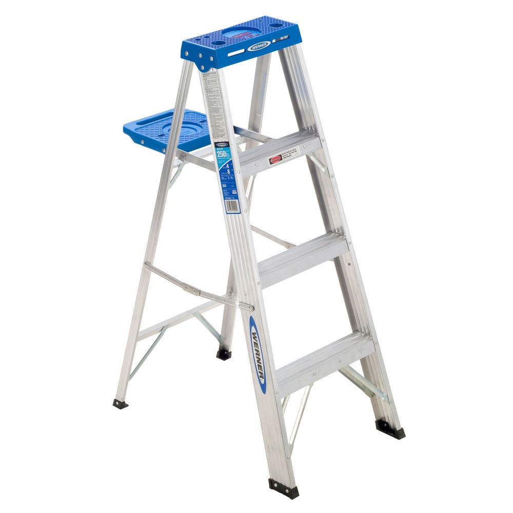 Werner 364 4ft Type I Aluminum Stepladder