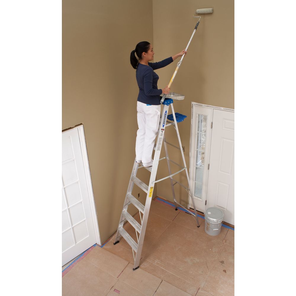 Werner 364 4ft Type I Aluminum Stepladder - 7