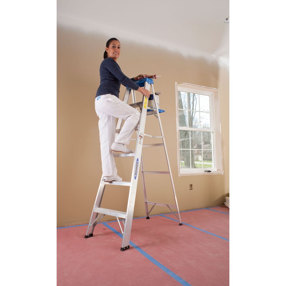 Werner 364 4ft Type I Aluminum Stepladder - 9
