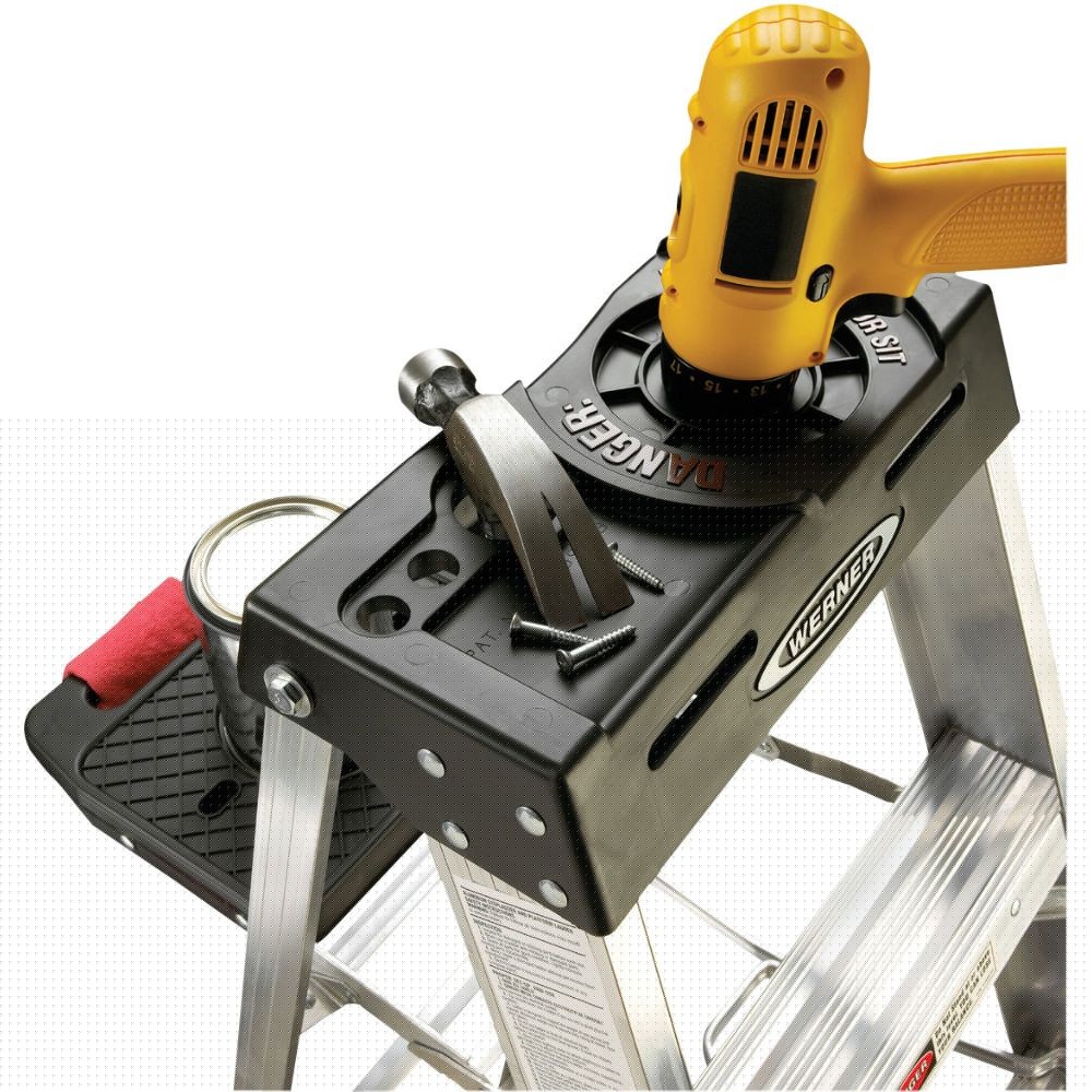 Werner 378 8' Type IA Aluminum Stepladder - 5