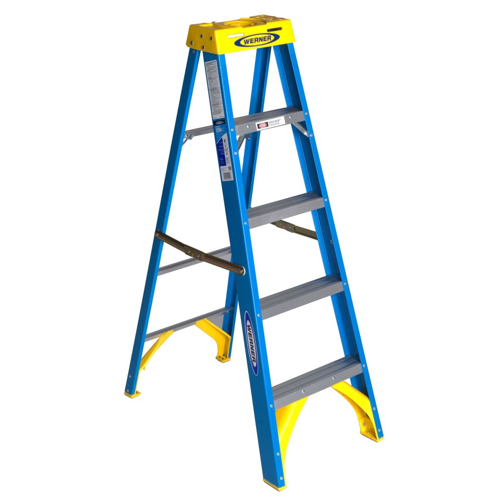 Werner 6005 5ft Type I Fiberglass Stepladder