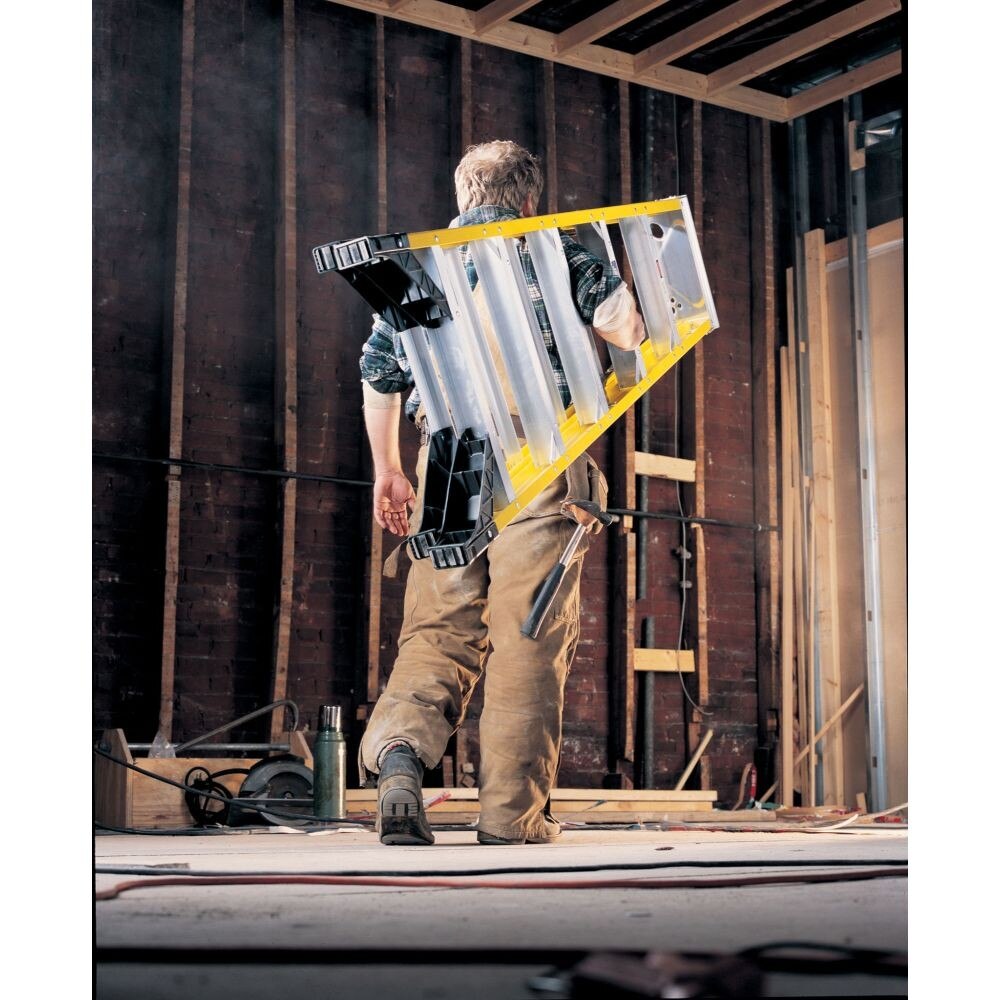 Werner 7304S 4ft Type IAA Fiberglass Stepladder with Shelf - 10