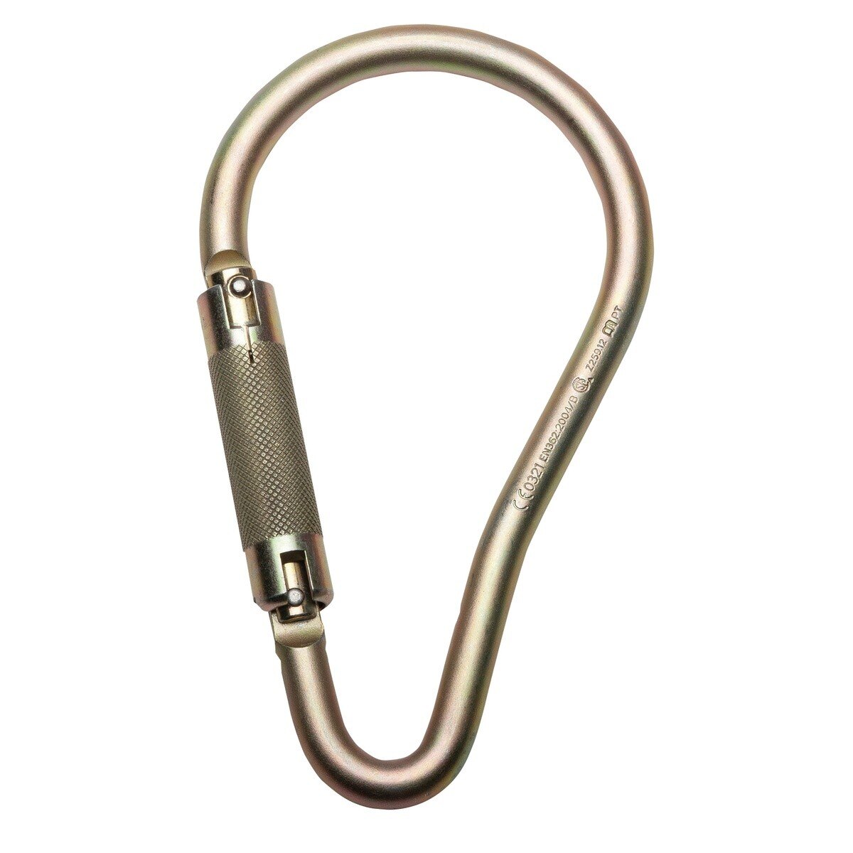 Werner A100303 2" Gate Opening Steel Self-Locking Carabiner with 3600 lb Gate