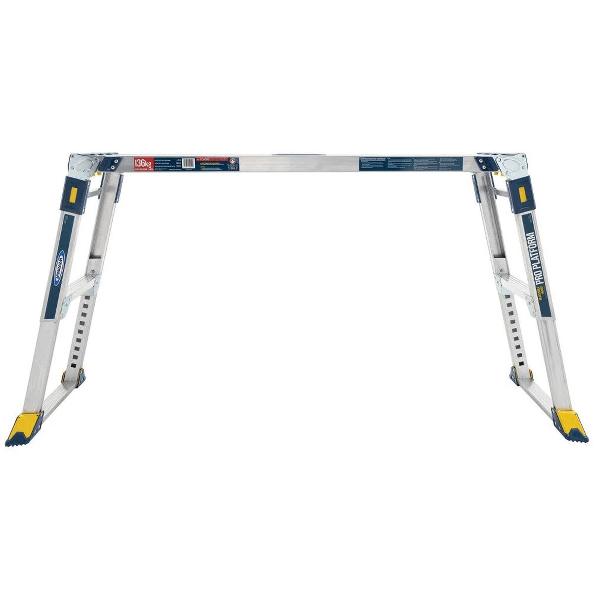 Werner AP-2030-MP3 Aluminum Adjustable Height Pro Work Platform 46 in. x 14 in. 300 lb Capacity