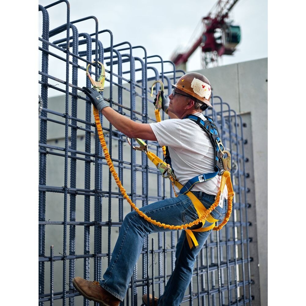 Werner C451100 6' SoftCoil Twinleg Lanyard with Snap Hook - 2