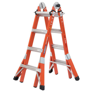 Werner FMT-17 FMT-17 18 ft Reach Type IA Fiberglass Multi-Position Ladder