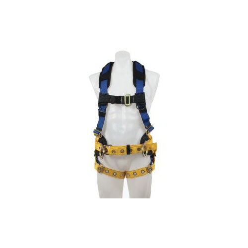 Werner H432102 BaseWear, Construction, 3 D Ring, Harness, Leg Buckle, M/L
