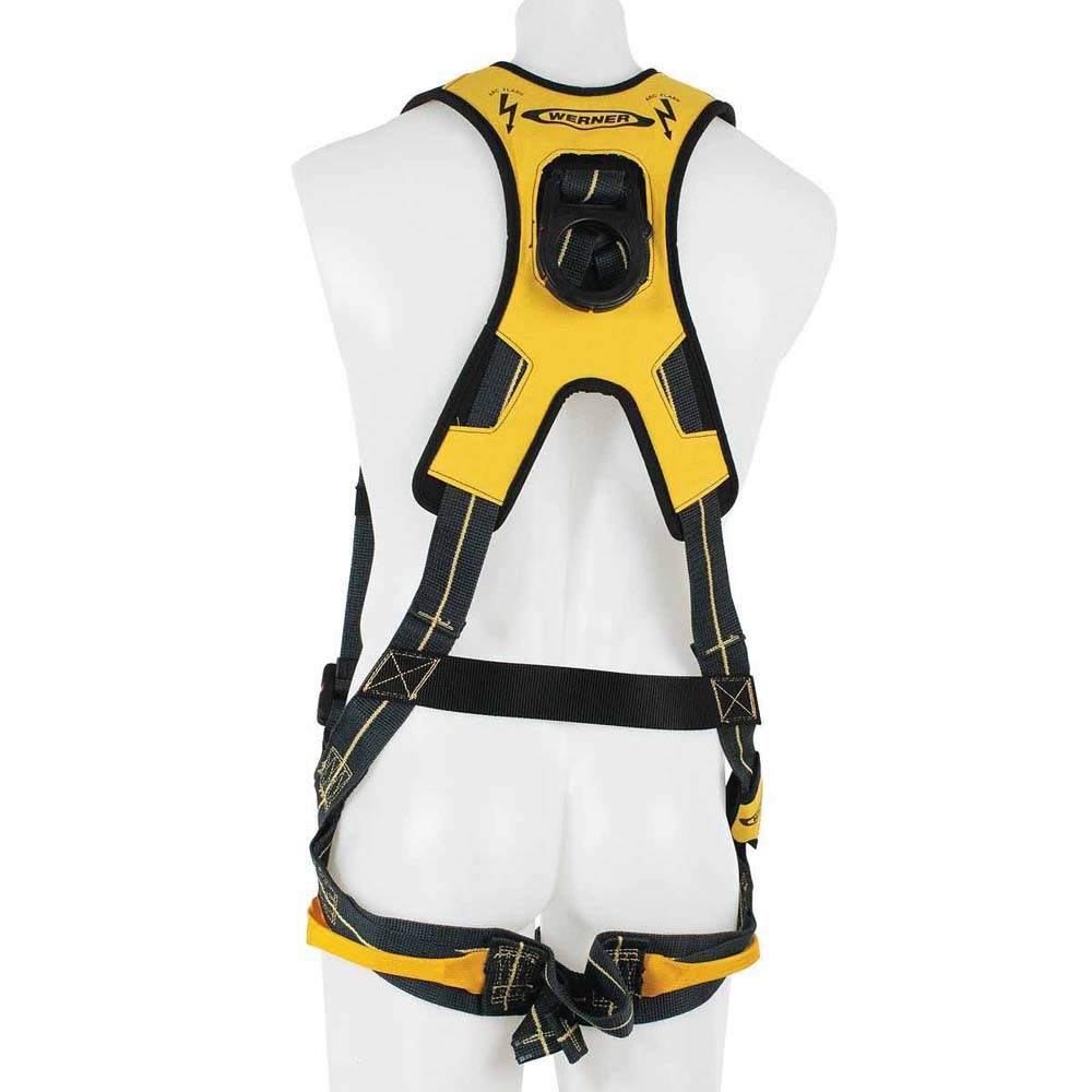 Werner H934005 Blue Armor Arc Flash Positioning Harness, Pass Through Legs (XXL) - 2