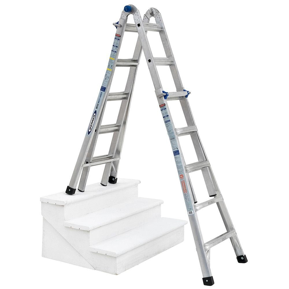 Werner MT-22 22' Reach Multi-Position Ladder, 300lb Capacity 22' Type IA - 10