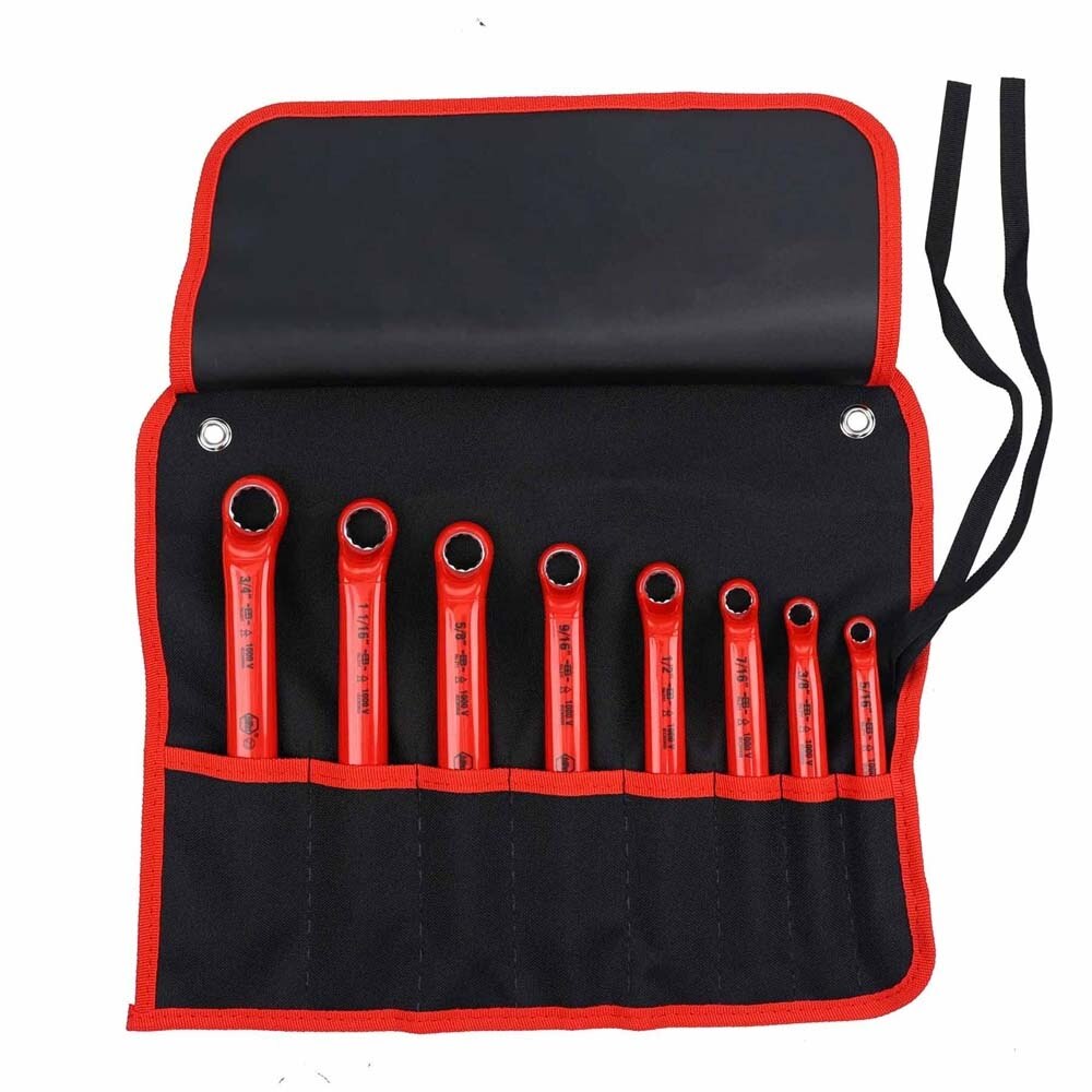 Wiha 21096 8 Piece Insulated Deep Offset Wrench Set - SAE - 2