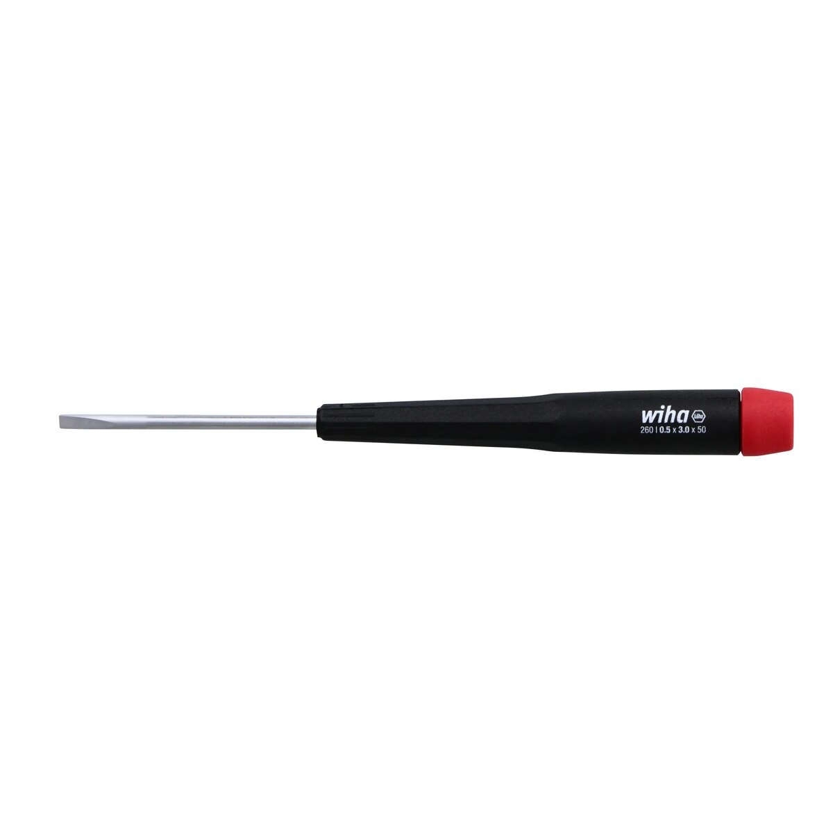 Wiha 26030 Precision Slotted Screwdriver 3.0mm x 50mm for Small Components and Electronics - 3