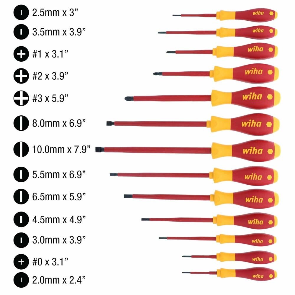 Wiha 32094 13 Piece Insulated SoftFinish Screwdriver Set - 2